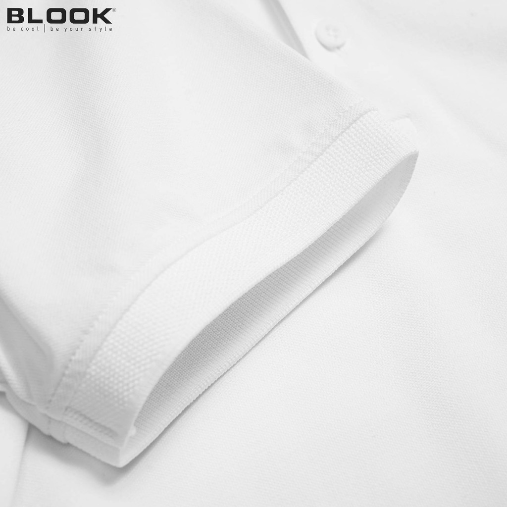 Áo polo nam basic BLOOK chất vải thun cá sấu cotton co giãn in logo BS đơn giản 3 màu 33289