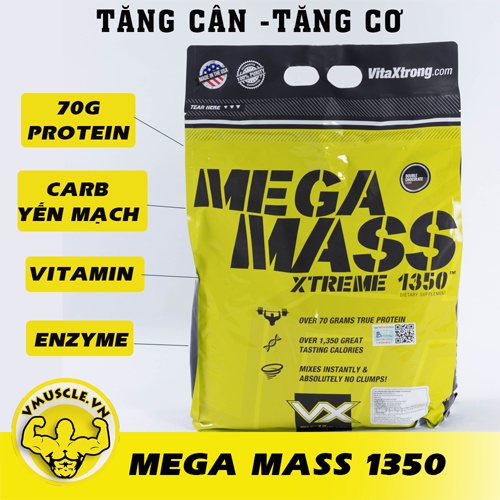 Sữa Tăng Cân Mega Mass Pro 1350 12Lbs (5kg4)