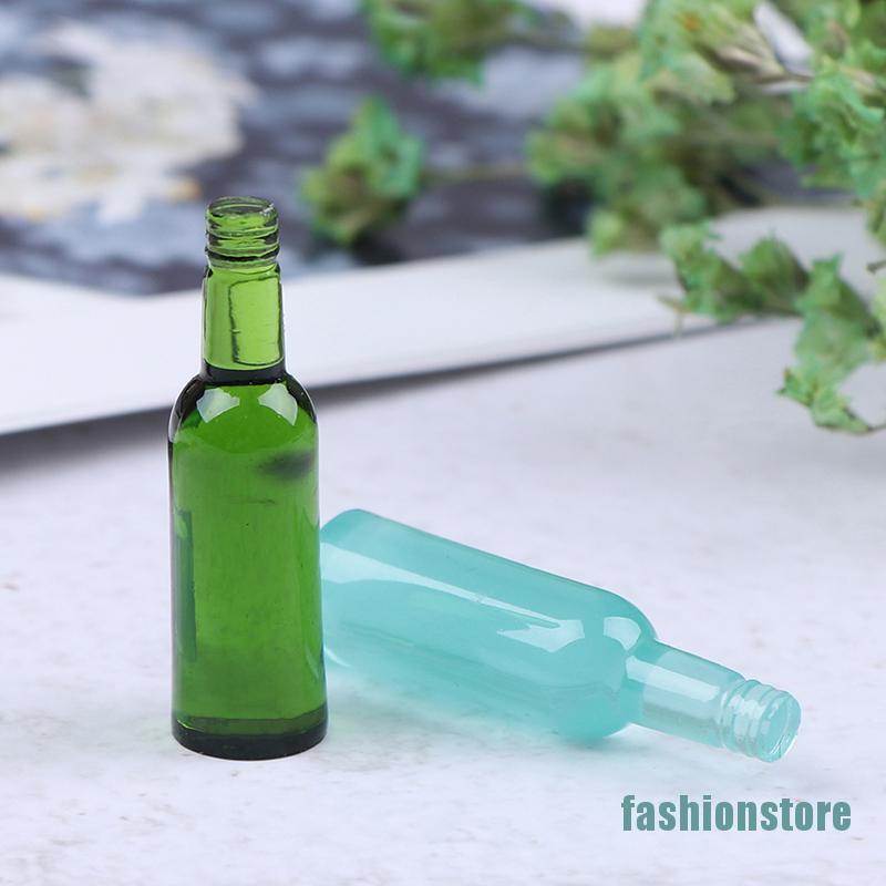 Bộ 6 Mô Hình Chai Bia Mini Tỉ Lệ 1: 12 Trang Trí Nhà Búp Bê