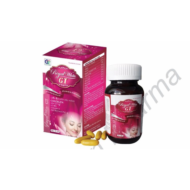 (Chính hãng 💯) Viên uống Royal Write GT collagen sâm tố nữ ( bác sỹ khuyên dùng- có tại Nhà Thuốc)