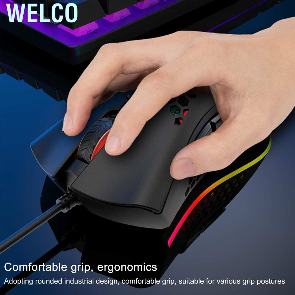 Chuột Gaming Có Dây Welco 7 Nút 200-12000 Dpi