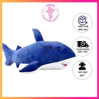 💝Sỉ Rẻ Nhất 💝Gấu Bông Cá Mập Xanh GABOTABO Mẫu Thú Nhồi Bông Cá Mập Xanh Cao Cấp Nhất Với Vải Nhung Co Giãn 4 Chiều