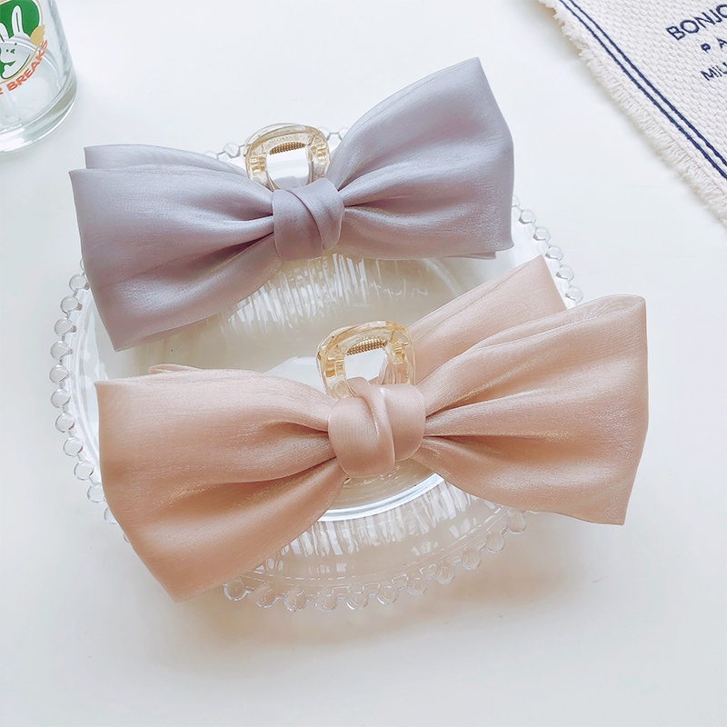 Kẹp Tóc Hình Nơ Xinh Xắn Phong Cách Hàn Quốc Cho Nữ