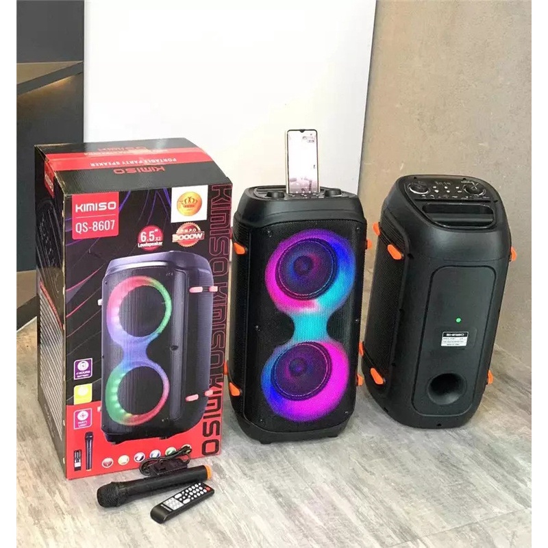 Loa party box 300 RGB , loa bluetooth , loa karaoke ,loa ngoài trời bass kép cực căng  tặng mic ko dây