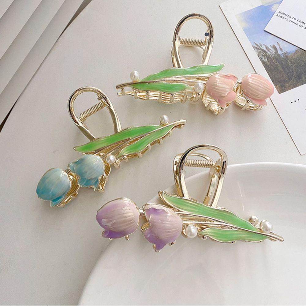 QQMALL Kẹp TóC HìNh Hoa Tulip Dễ Thương ThờI Trang Cho Nữ