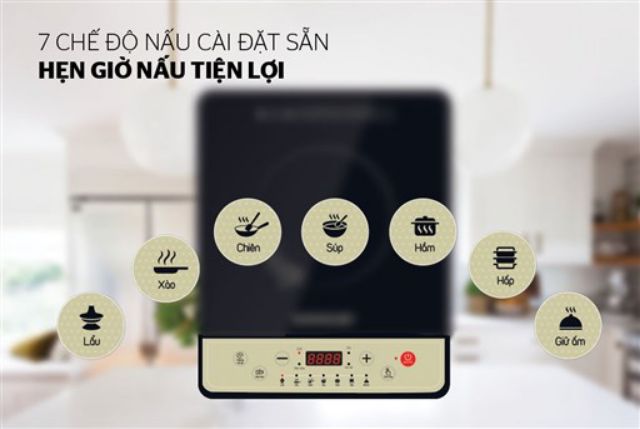 ( chính hãng ) Bếp từ SUNHOUSE SHD6148 tặng kèm nồi nẩu bảo hành 1 năm