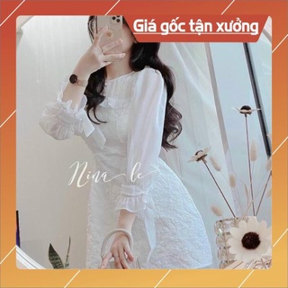 Mau Khach si Đầm gấm phối voan tiểu thư