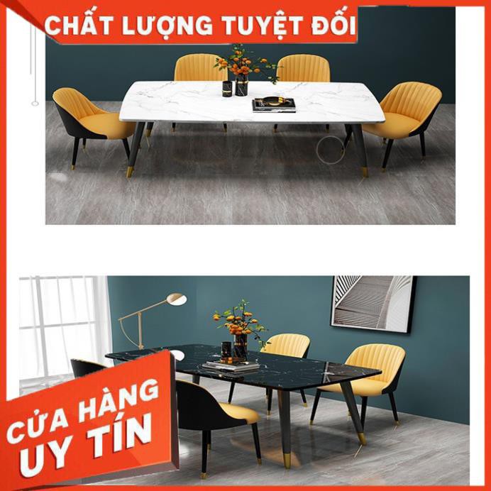 Bàn ăn mặt vân đá sang trọng, hiện đại BGA001-BGA002