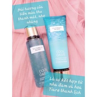 COMBO Xịt thơm body Victoria's secret mùi Cool Oasis