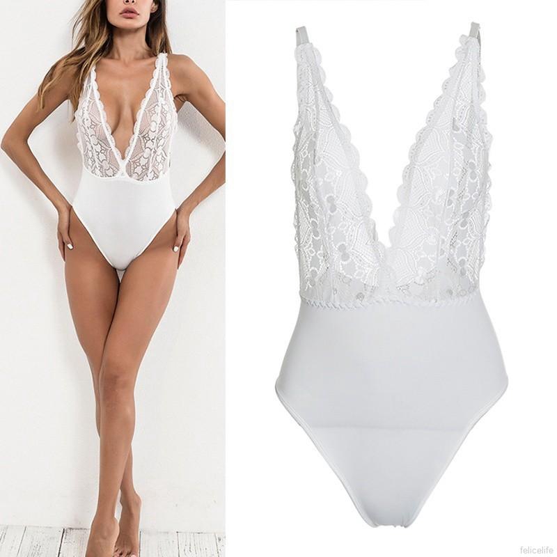 Bodysuit ren 1 mảnh gợi cảm quyến rũ cho nữ | BigBuy360 - bigbuy360.vn