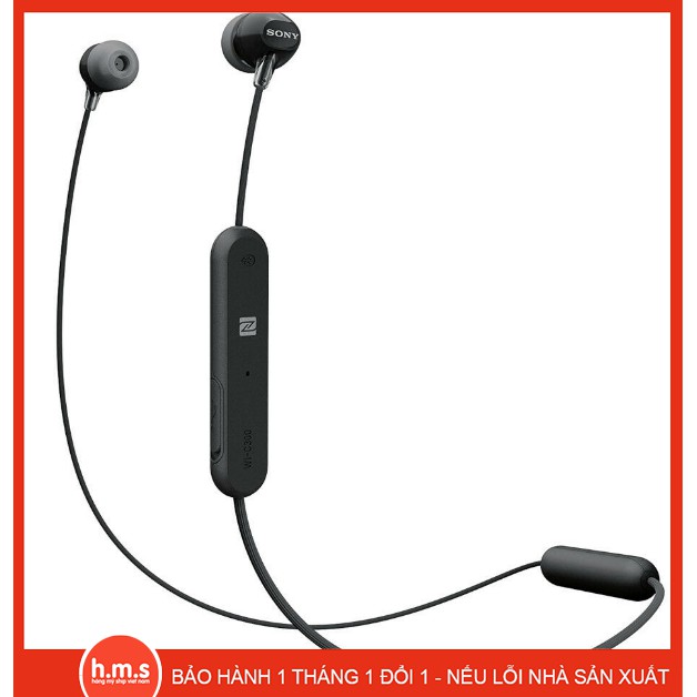 Tai nghe nhét tai trong tai Bluetooth không dây NFC Sony WI-C300 w / Micrô LIKENEW CHÍNH HÃNG