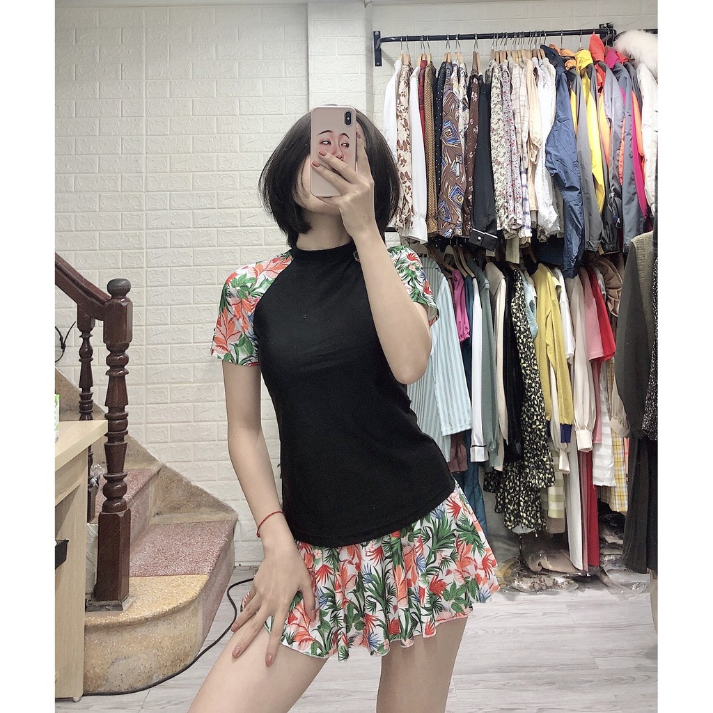 Đồ bơi Bikini hai mảnh đẹp họa tiết hoa dài tay- 2 kiểu ( Ảnh chụp thật 100%)- 100% như hình | BigBuy360 - bigbuy360.vn