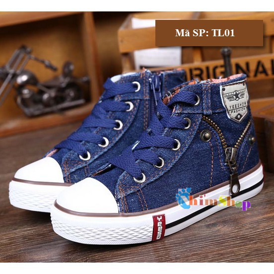 Giày Jean bé trai phong cách và cá tính TL1