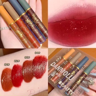 Sét 4 son kem unicorn DanMolu Beauty mướt mịn