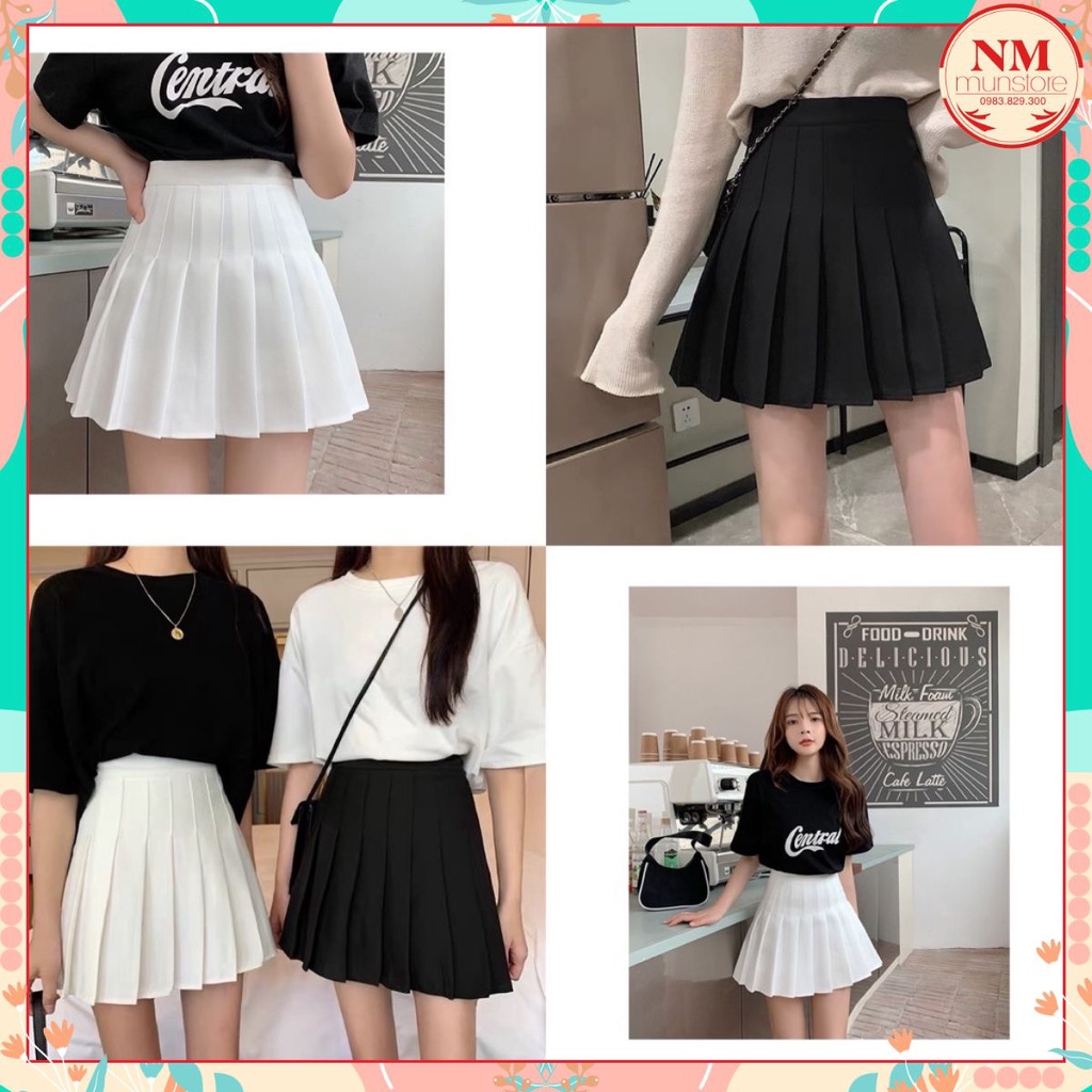 Chân váy tennis xếp ly kèm quần mặc không sợ lộ alohashop91