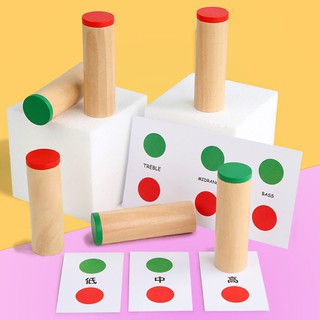Đào tạo giác quan Montessori, nhận biết màu sắc âm thanh, đồ dùng dạy học phù hợp, trẻ sơ sinh bằng gỗ mẫu giáo và đồ ch