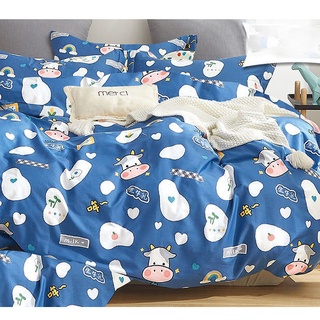 Vải may chăn ga áo gối,gối ôm khổ 2m35 hình bò sữa trái bơ