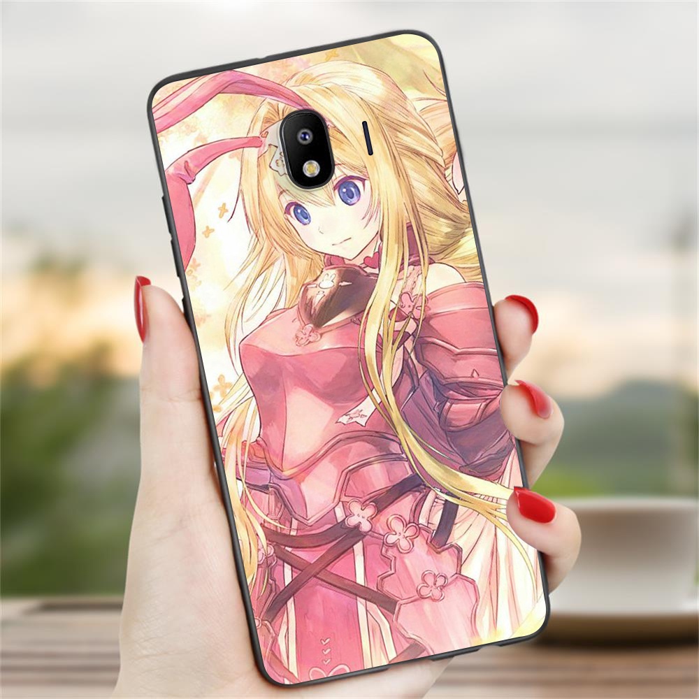 Ốp điện thoại Silicone mềm họa tiết Sword art online cho Samsung J2 Prime J4 2018 J4 Core J4 Plus J4 Prime