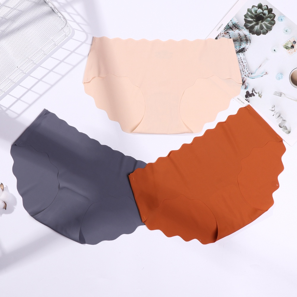 Quần Lót Lụa Satin Không Đường May Lưng Thấp Nhiều Màu Sắc Thời Trang Cho Nữ