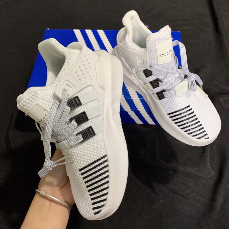 ⚡️𝐅𝐑𝐄𝐄 𝐒𝐇𝐈𝐏⚡️Giày Eqt trắng phản quang full box và bill
