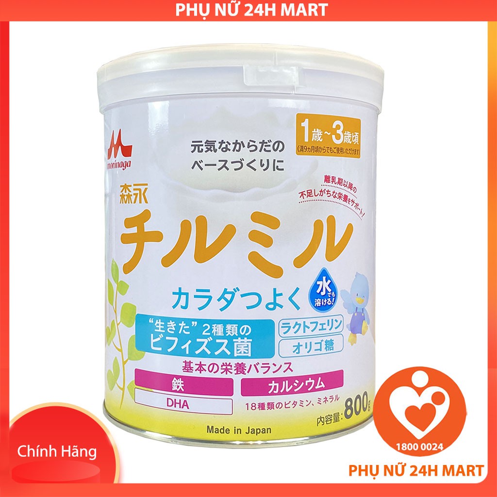 Sữa Morinaga 800G Cho Trẻ 1-3 Tuổi Nhật Bản