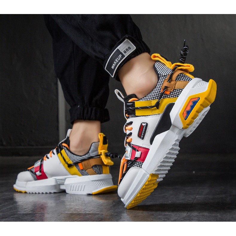 Giày sneaker thể thao nam tăng chiều cao phối màu bắt mắt đẹp chất lừ | BigBuy360 - bigbuy360.vn