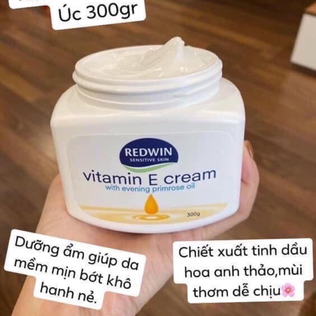 Kem dưỡng ẩm redwin vtm e