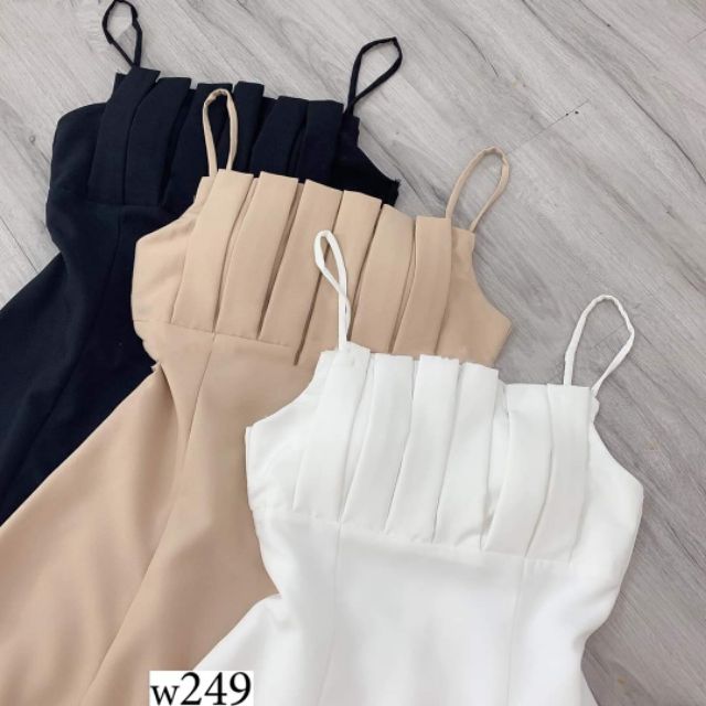 Đầm dự tiệc 2 dây xếp li ngực xinh Mosa Dress | BigBuy360 - bigbuy360.vn