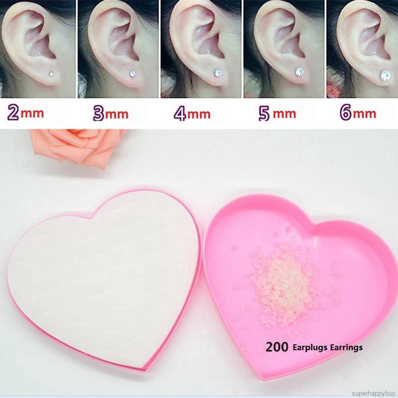 Hộp 36 cặp khuyên tai dạng hạt bằng nhựa kiểu dáng đáng yêu đa dạng cho nữ
