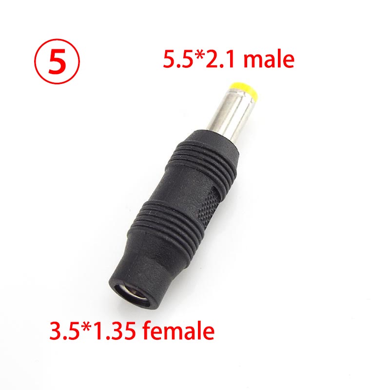 5 Đầu Nối DC 5.5 * 2.1mm 2.5mm 3.5mm 1.35mm Female Sang Female 6.5mm M / M / M F / M