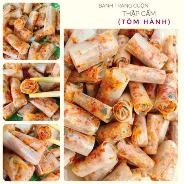 [Mã 156FMCGSALE hoàn 8% đơn 500K] 1kg BÁNH TRÁNG CUỘN THẬP CẨM CÔ ÚT LONG AN