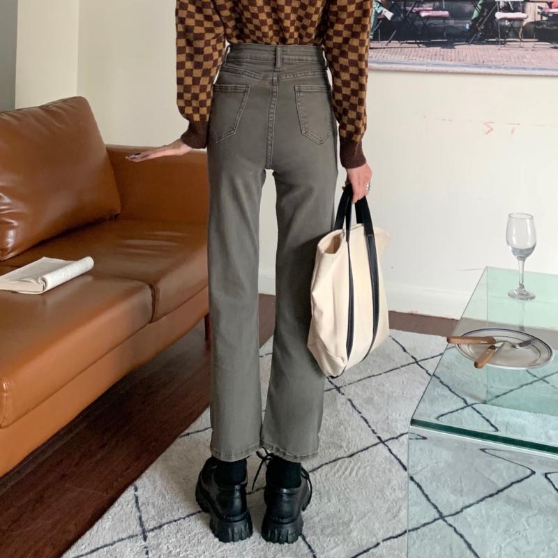  Quần denim lưng cao xẻ tà cá tính cho nữ 46545 | BigBuy360 - bigbuy360.vn