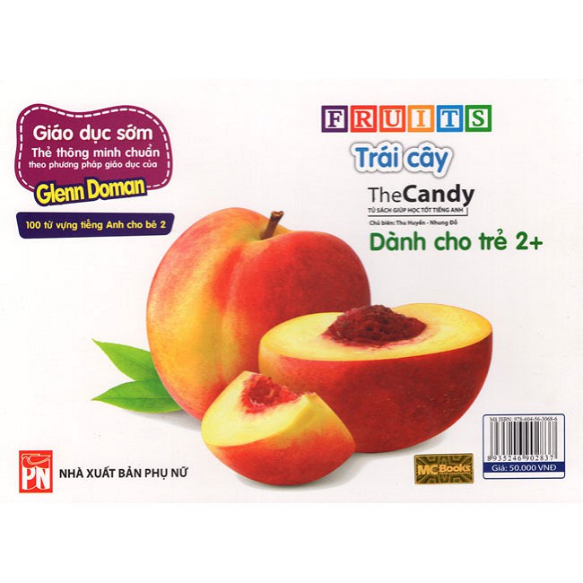 Flashcard - Thẻ Dạy Trẻ Theo Phương Pháp Glenn Doman - Trái Cây (Fruits)