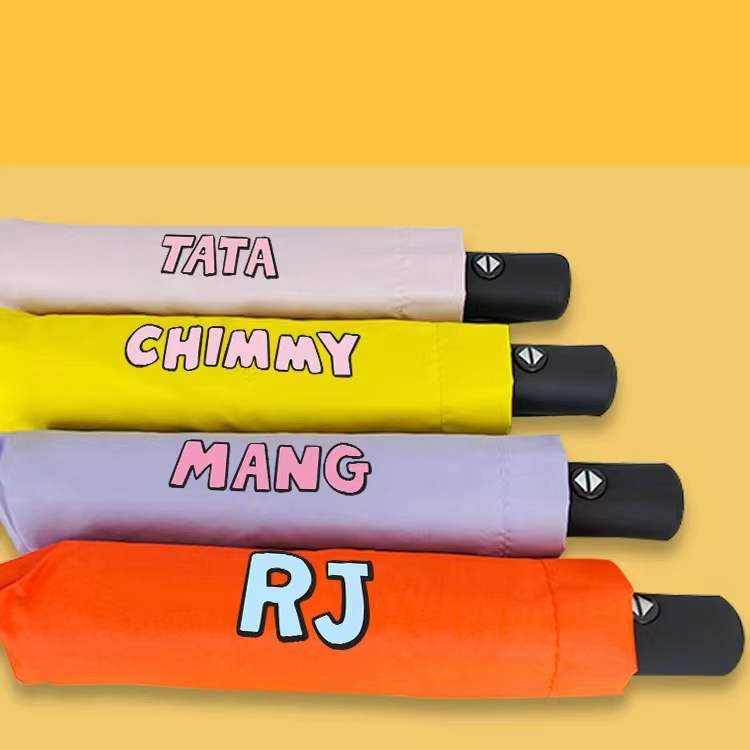 Dù Xếp Tự Động Chống Nắng/ Gió In Hình Hoạt Hình Nhóm Nhạc BTS Dễ Thương
