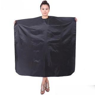 Áo Choàng Cắt Tóc Trơn Đen Chống Nước Cao Cấp