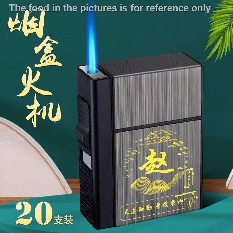Hộp Đựng Thuốc Lá Bơm Hơi Tích Hợp Bật Lửa Chống Gió Sáng Tạo Baijia surname Tùy Chỉnh Toàn Diện