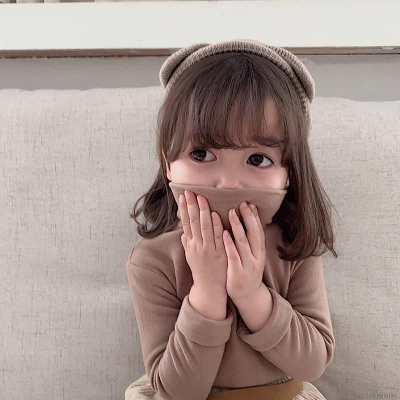 Áo Cổ Cao Giữ Ấm Thời Trang Thu Đông Cho Bé Gái