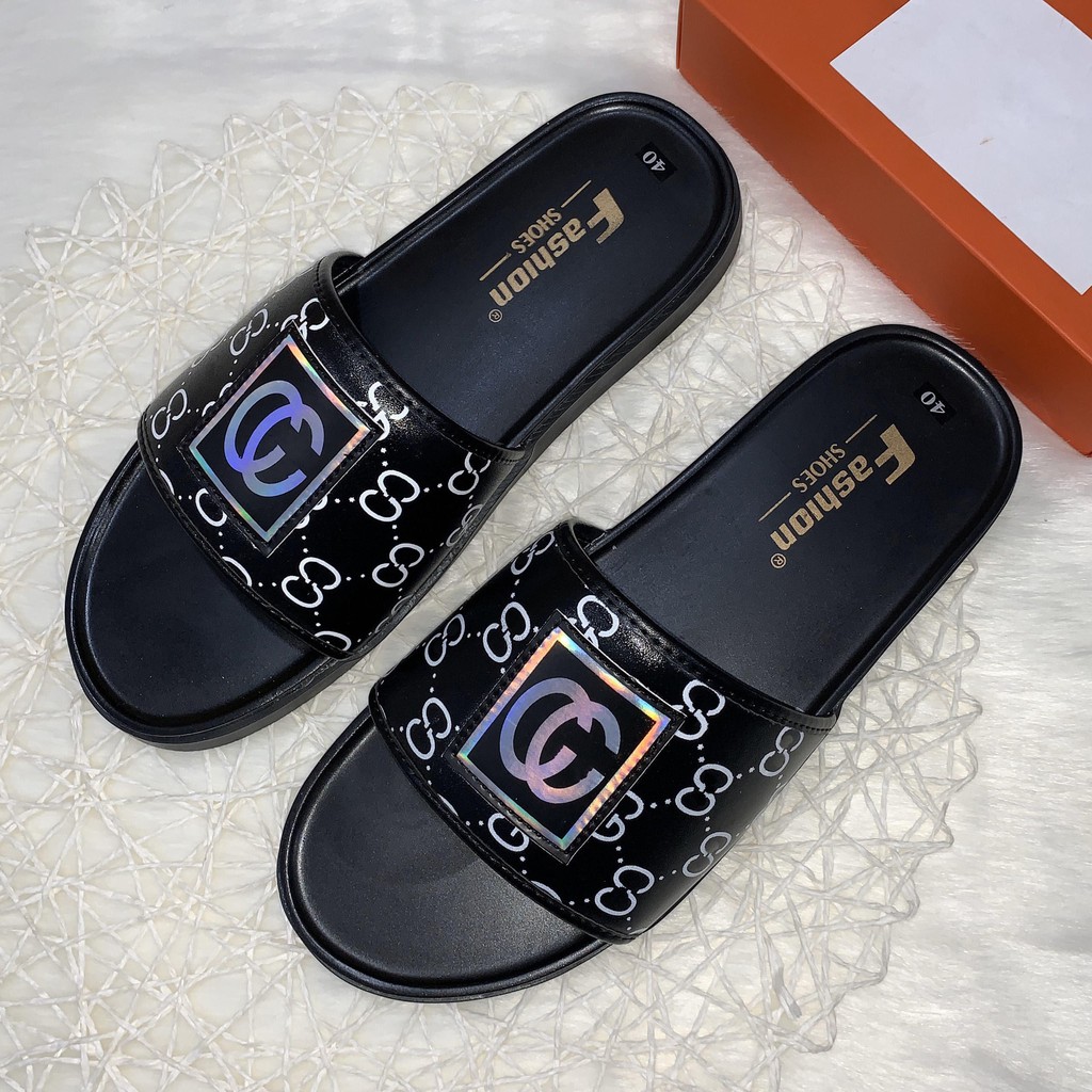 [FREESHIP+FULLBOX] Dép lê đế cao su xịn nam GGG phản quang siêu chất