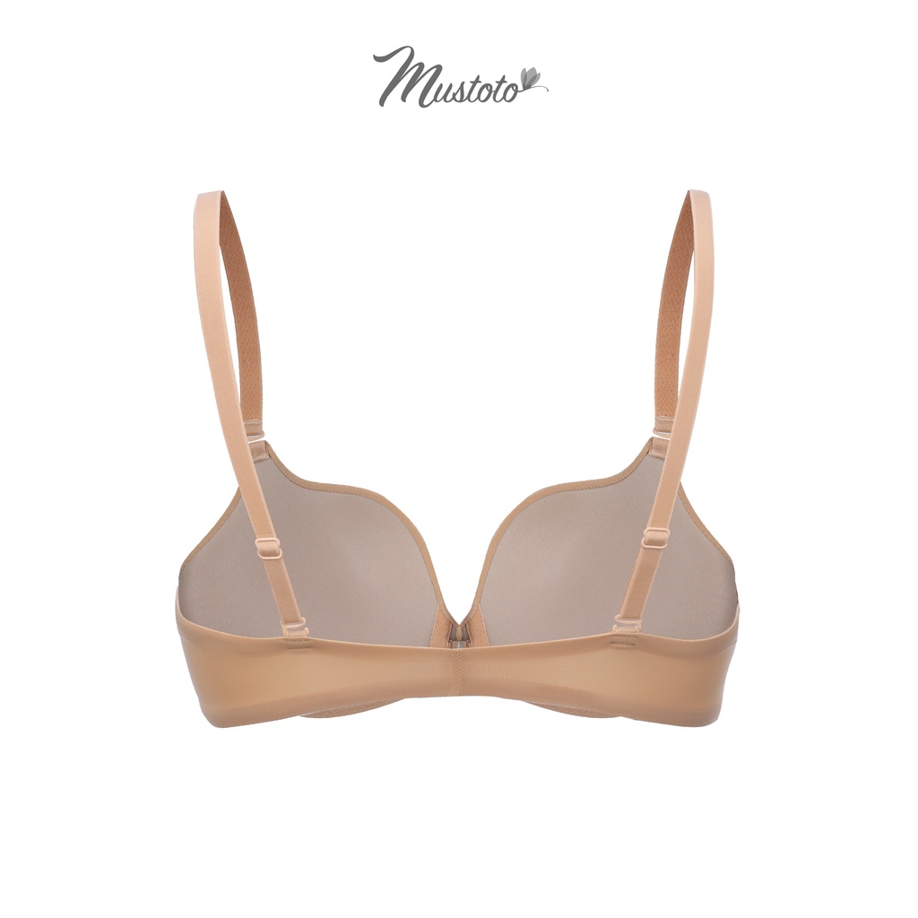 Áo Lót Nữ Mút Vừa Dày 2.5cm Móc Cài Trước Không Gọng Nâng Ngực Trơn (Mustoto MA09) | BigBuy360 - bigbuy360.vn
