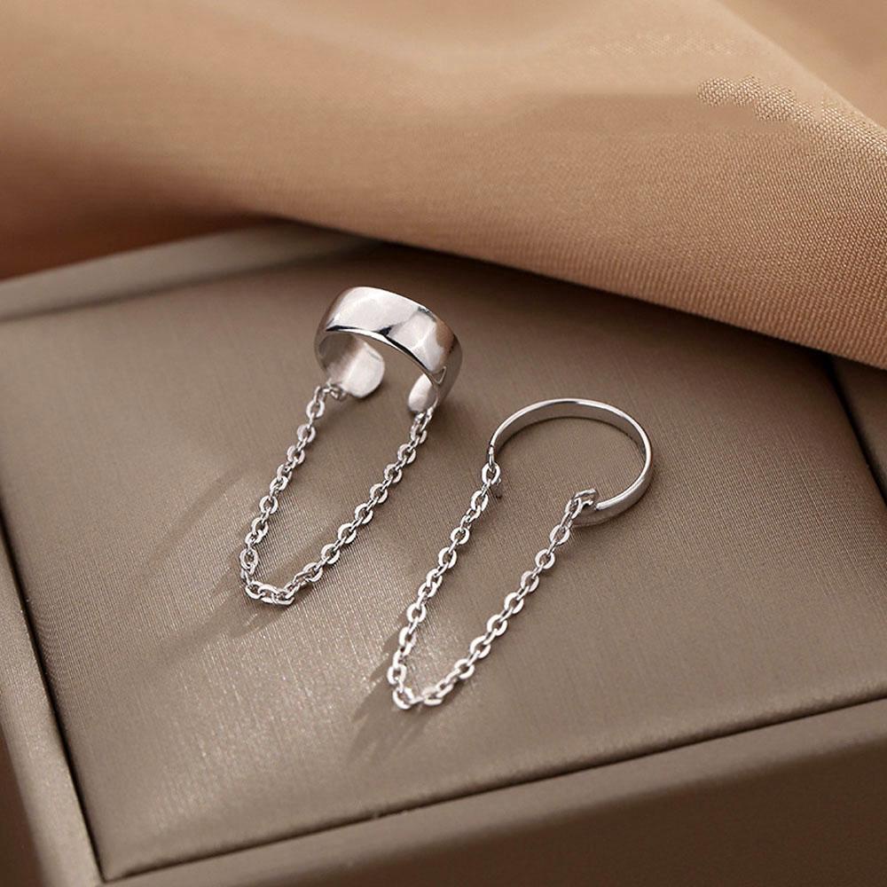 Kẹp Sụn Màu Berrdo Hàn Quốc Cho Nữ|Khuyên Kẹp Vành Tai Bằng Hợp Kim Đính Khối Lập Phương Nhỏ Màu Sắc Sang