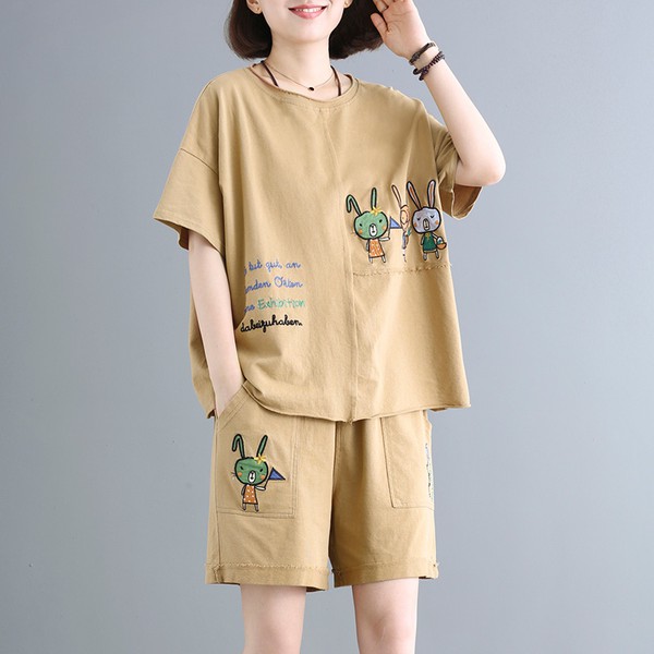 Đồ Bộ Nữ Mặc Nhà - MayLinh shop - Bộ Ngủ Chất Cotton Mát Lạnh Siêu Cute - In Hình ...