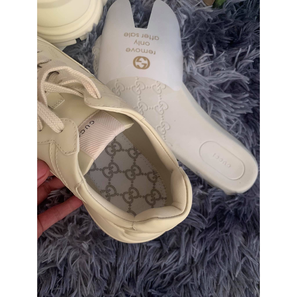 Giày Gucci Rhyton hàng Hongkong bestquality nam nữ đế cao 5cm tỉ lệ 98%