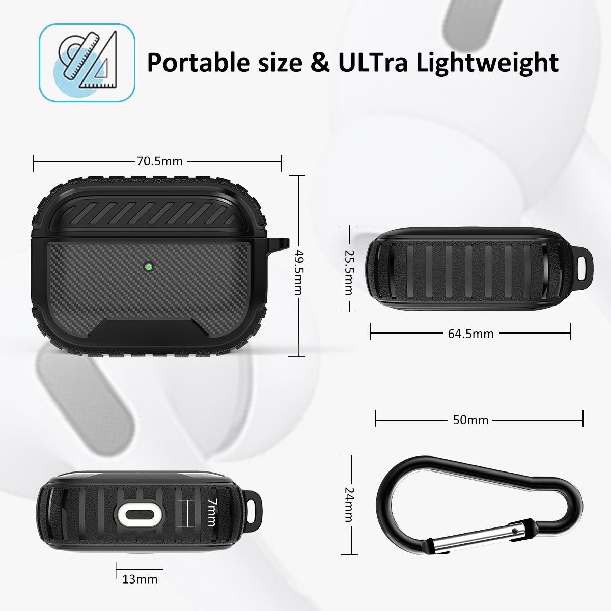 Vỏ bọc hộp sạc tai nghe chống sốc cho Apple Airpods Pro | BigBuy360 - bigbuy360.vn