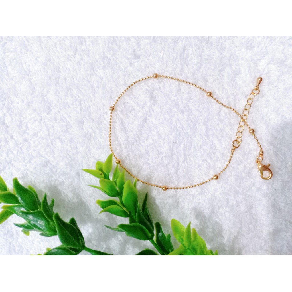 Lắc chân bi đơn giản mạ vàng | BigBuy360 - bigbuy360.vn