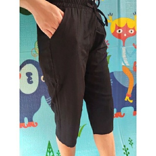 quần ngố nữ trung tuổi vải đũi