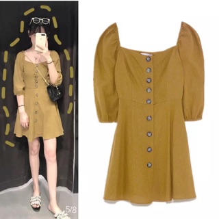 Váy vàng rêu zara ( kèm ảnh thật)