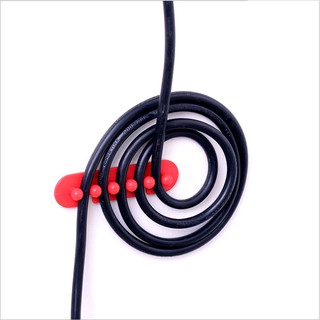 Bộ 2 móc nhựa ABS cố định dây cáp/tai nghe thiết kế dán tường tiết kiệm không gian