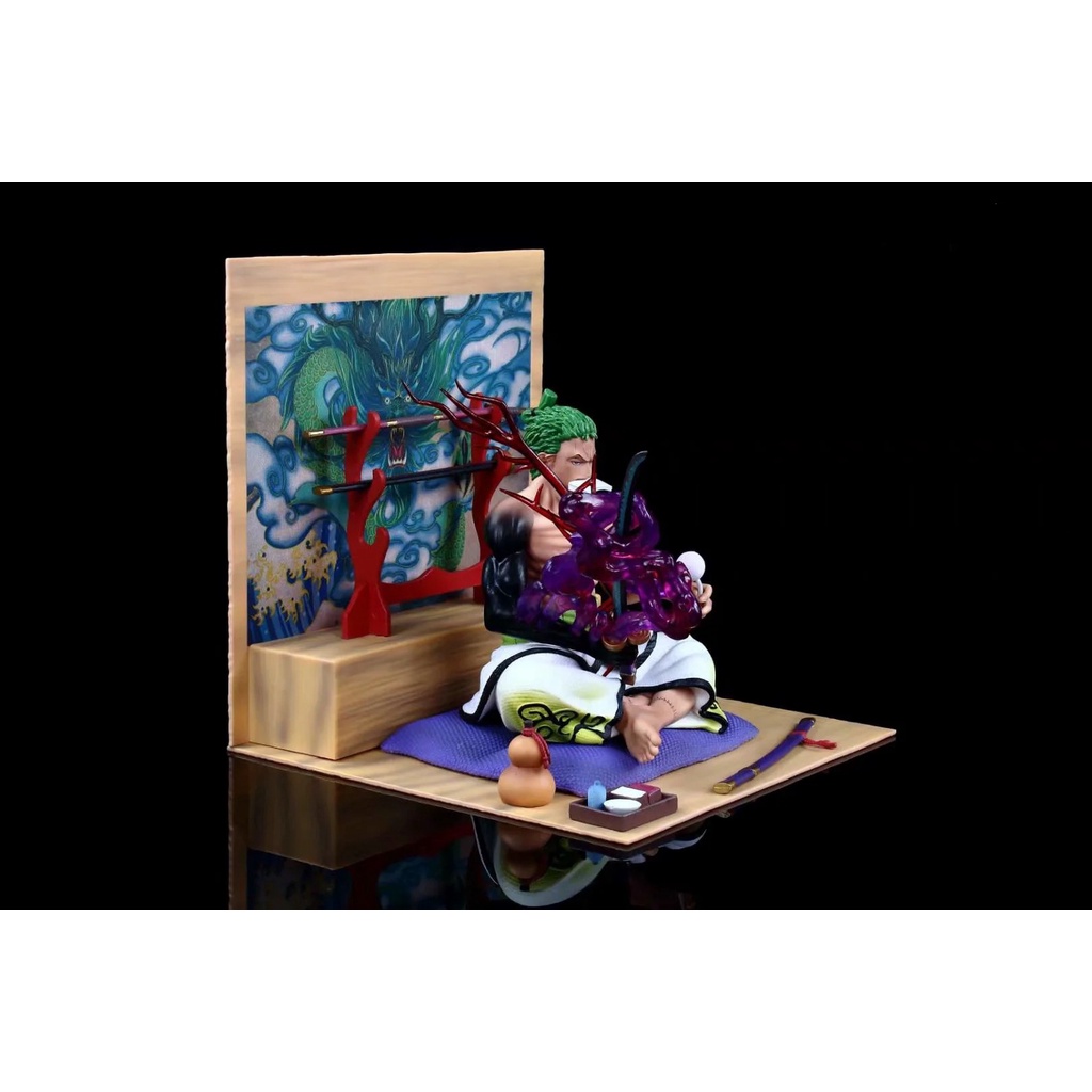 Mô hình Roronoa Zoro Wano lau kiếm One piece
