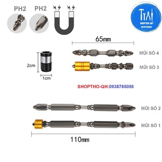 Mũi bắt vít từ tính mạnh FRGJ nhiều kích thước (HÀNG CHẤT LƯỢNG).