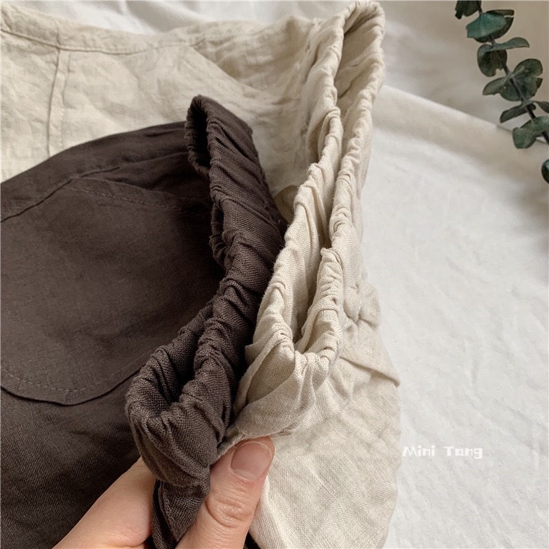 [Babycat] Hàng Có Sẵn Quần Short Vải Cotton Lanh Phong Cách Mori Nhật Bản Hàn Quốc Nhật Bản / Hàn Quốc Mùa Hè 2022 Dễ Phối Đồ Mới Cho Nam Và Nữ